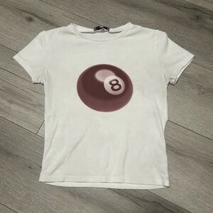 Edikted White Tank Top with Pink Tag